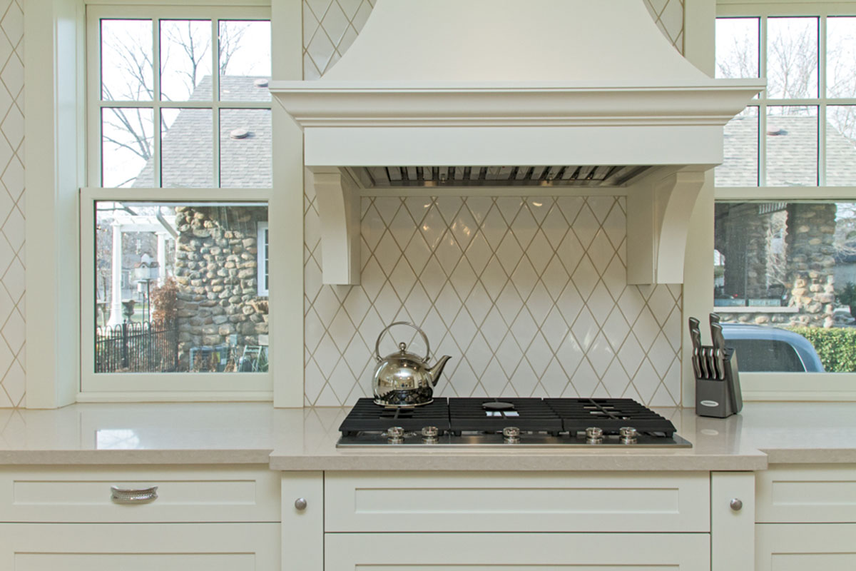 Exquisite Cabinetry custom manufactured kitchen range hood Burlington