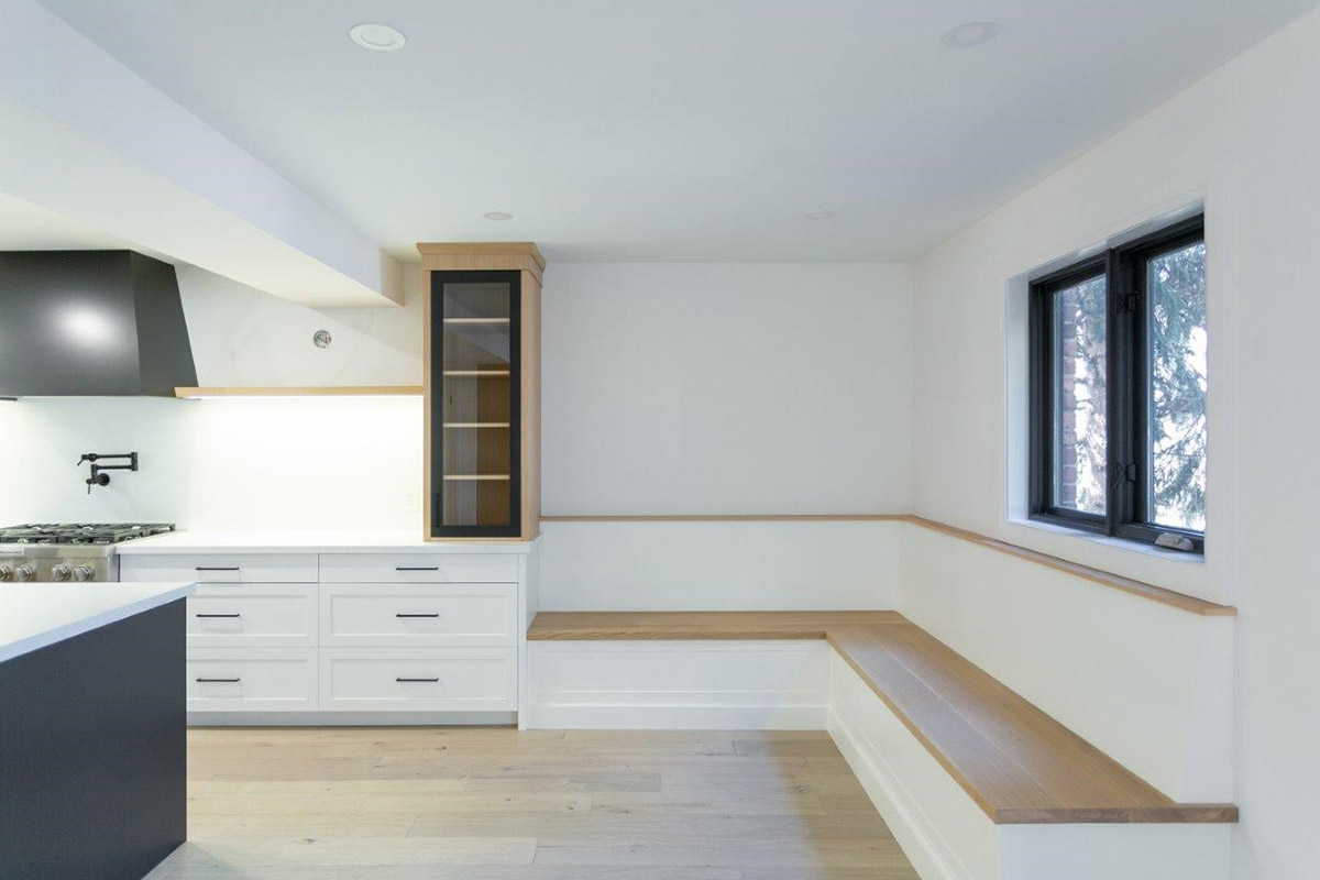Custom built-in kitchen cabinets made in Canada